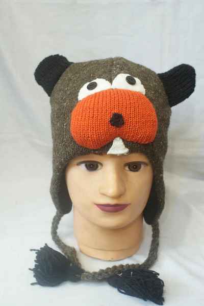 Woolen Animal Cap-8650