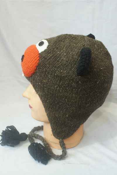 thumb3-Woolen Animal Cap-8650