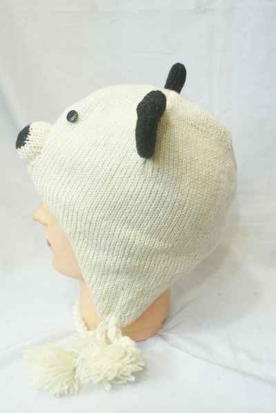 thumb2-Woolen Animal Cap-8653