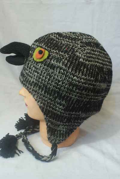 thumb3-Woolen Animal Cap-8654