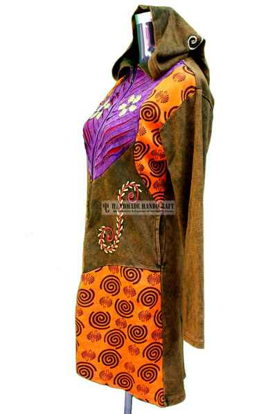 Rib Cotton Long Jacket