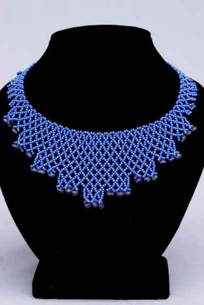 Glass Bead Necklace-9329