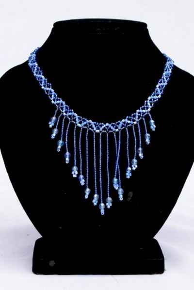 Glass Bead Necklace-9332