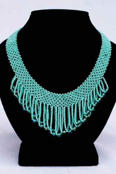 Glass Bead Necklace-9333
