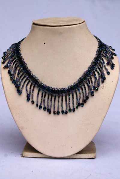 Glass Bead Necklace-9336