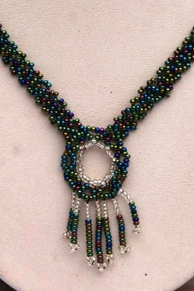 Glass Bead Necklace-9343