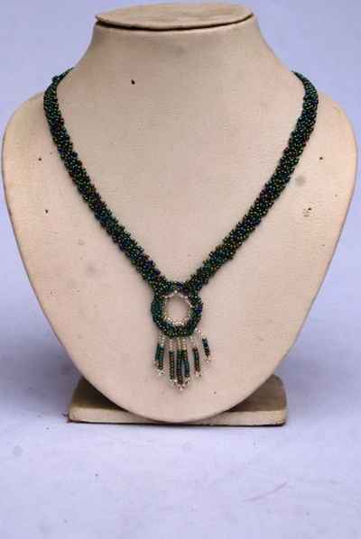 Glass Bead Necklace-9344