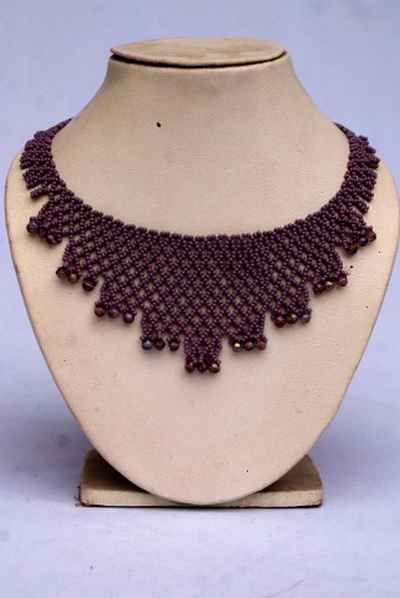 Glass Bead Necklace-9352