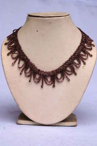 Glass Bead Necklace-9357