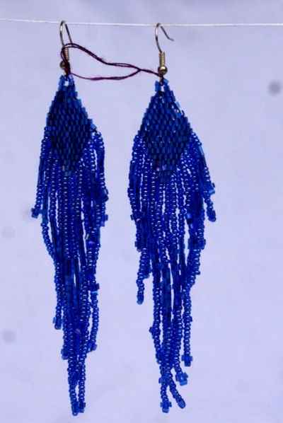 Glass Bead Earring-9447