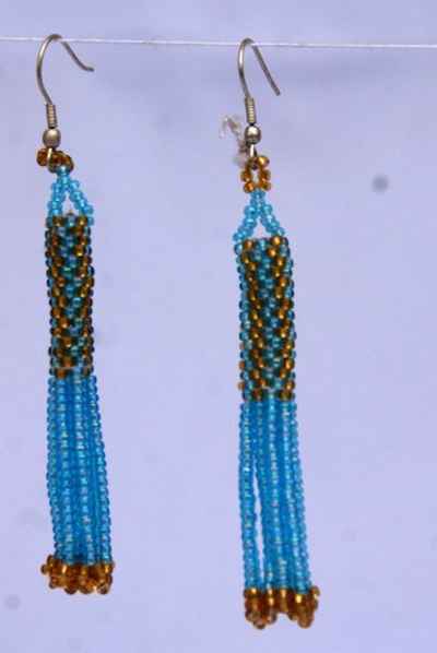 Glass Bead Earring-9448