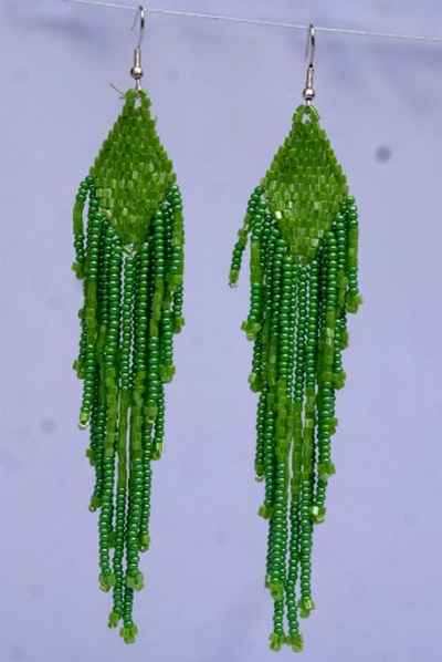 Glass Bead Earring-9450