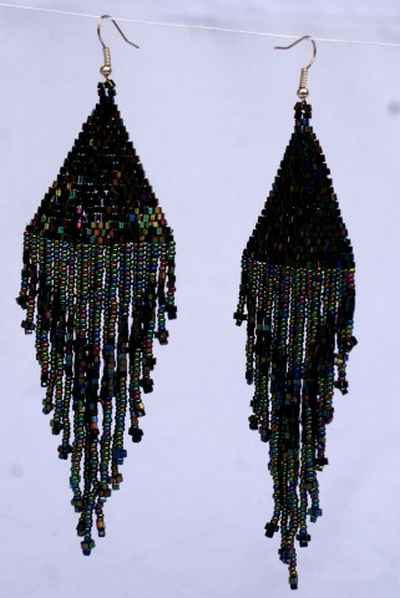 Glass Bead Earring-9452