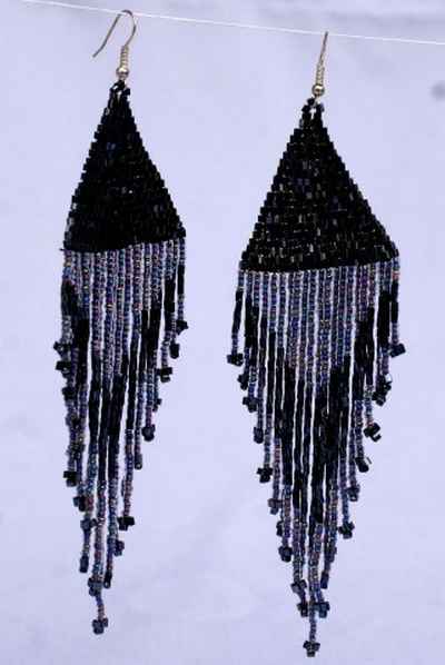 Glass Bead Earring-9453