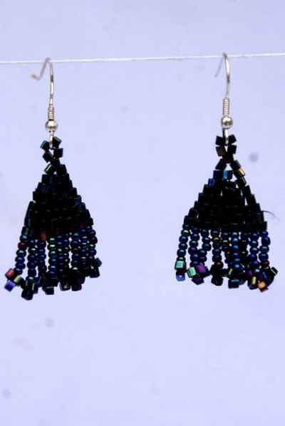 Glass Bead Earring-9455