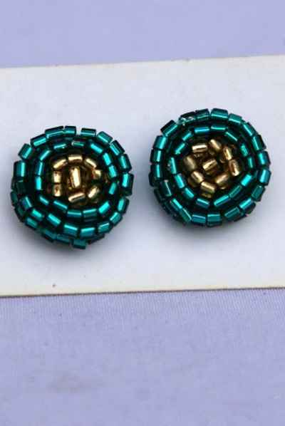 Glass Bead Earring-9458